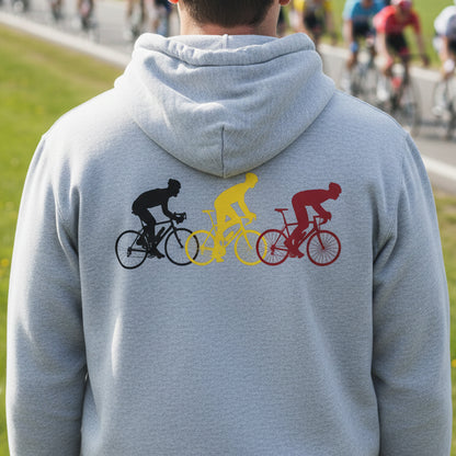 Koersers driekleur rugprint Hoodie