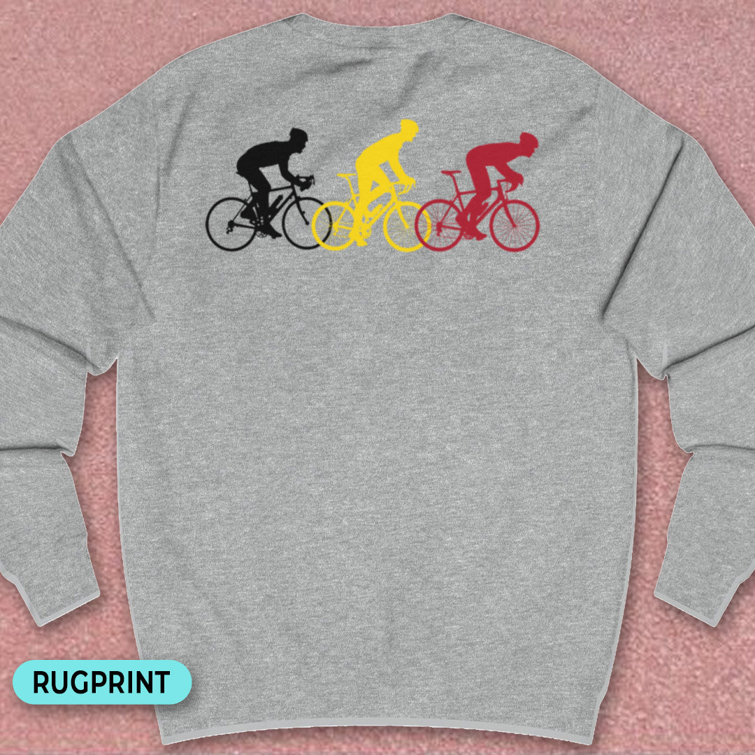 Koersers driekleur rugprint Sweatshirt