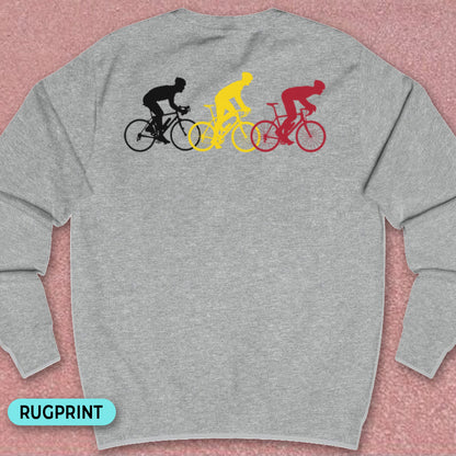 Koersers driekleur rugprint Sweatshirt