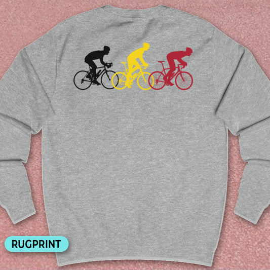 Koersers driekleur rugprint Sweatshirt