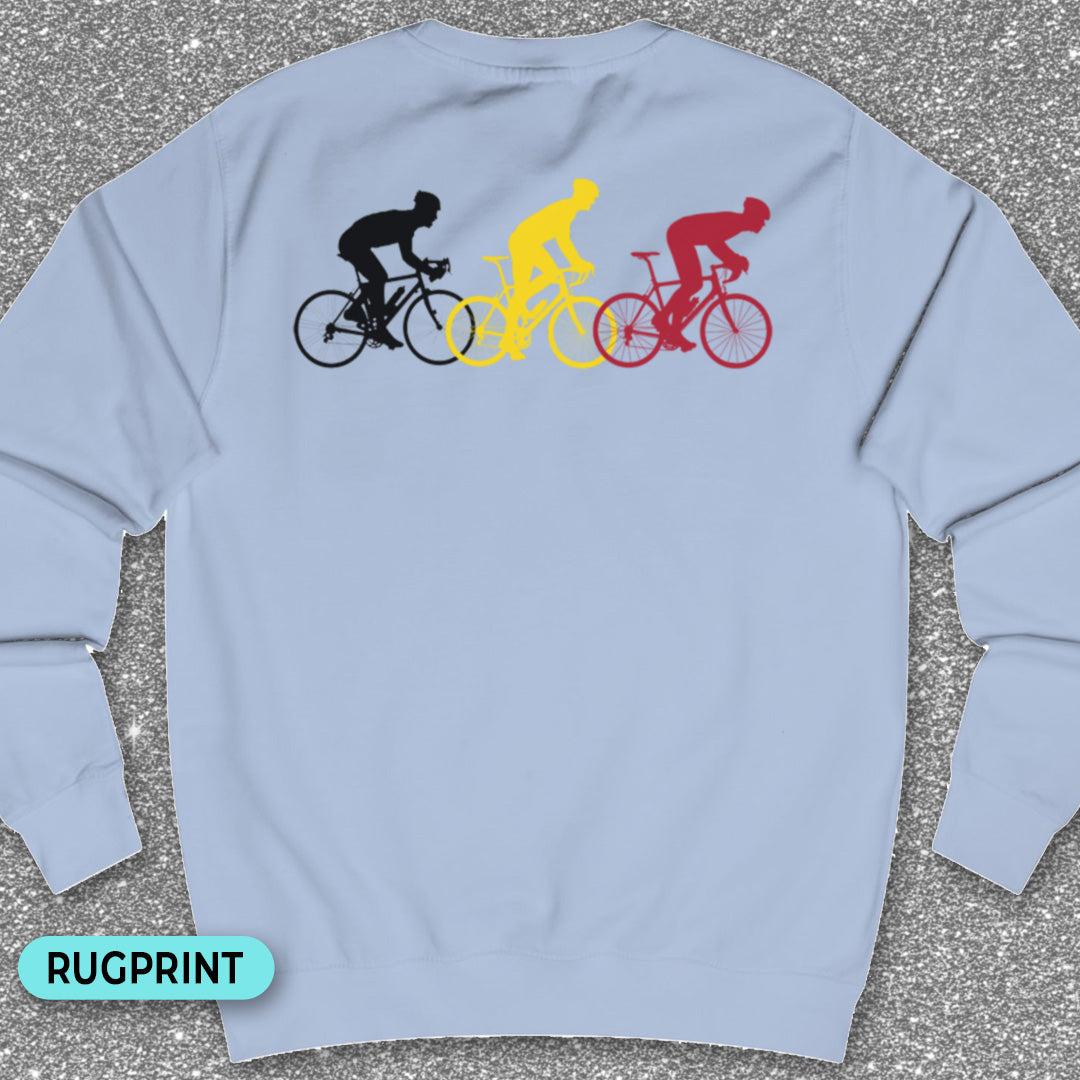 Koersers driekleur rugprint Sweatshirt