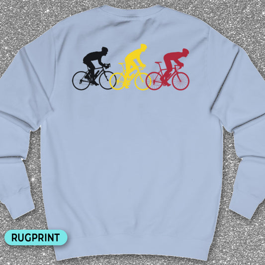 Koersers driekleur rugprint Sweatshirt