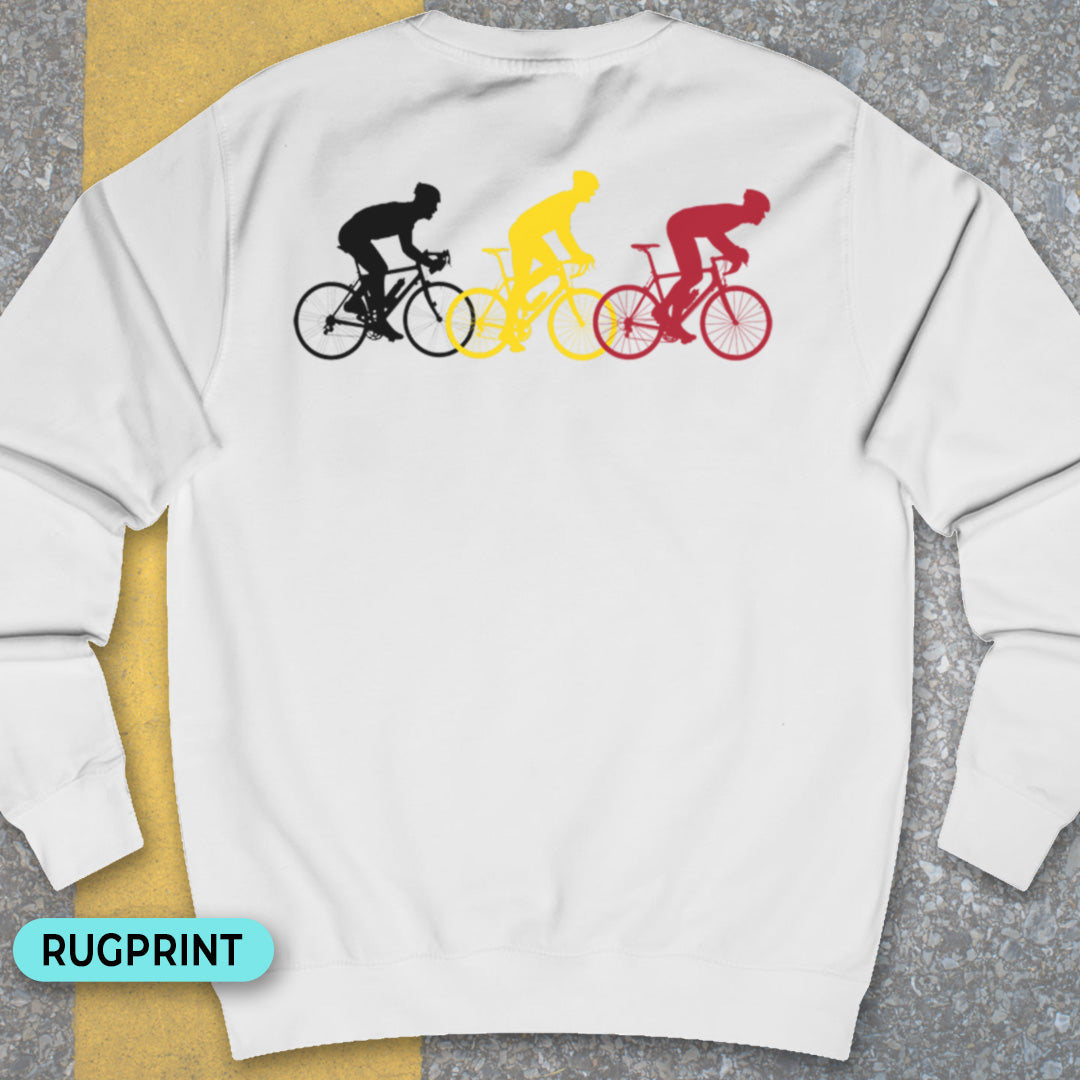 Koersers driekleur rugprint Sweatshirt