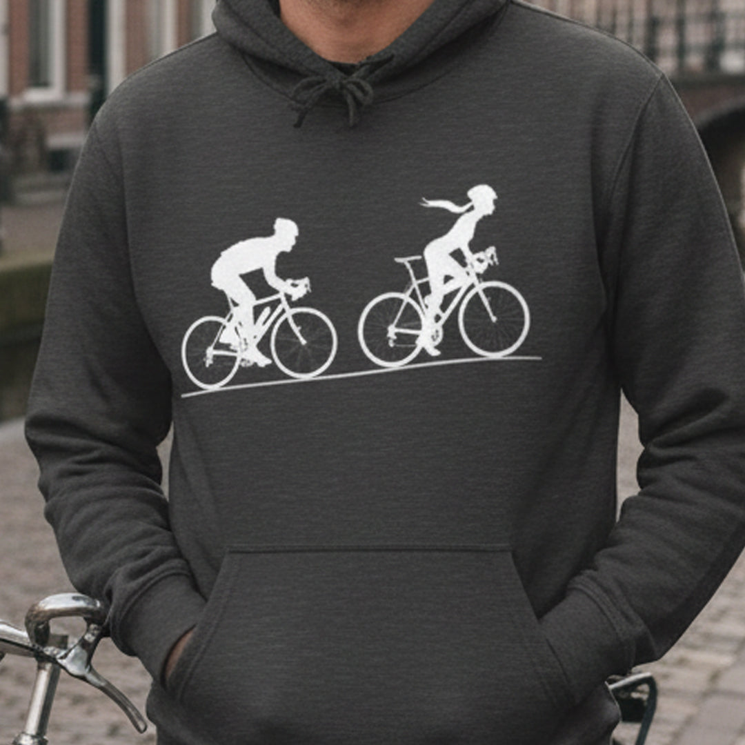 Achtervolging Hij (wit) Hoodie