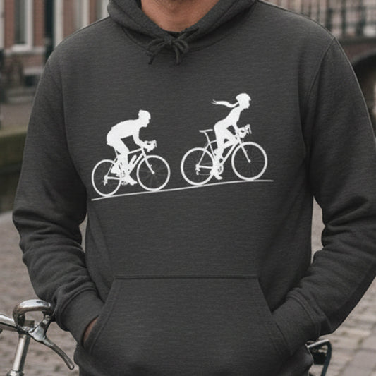 Achtervolging Hij (wit) Hoodie