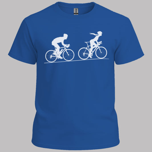 Achtervolging Hij (Wit) T‑Shirt