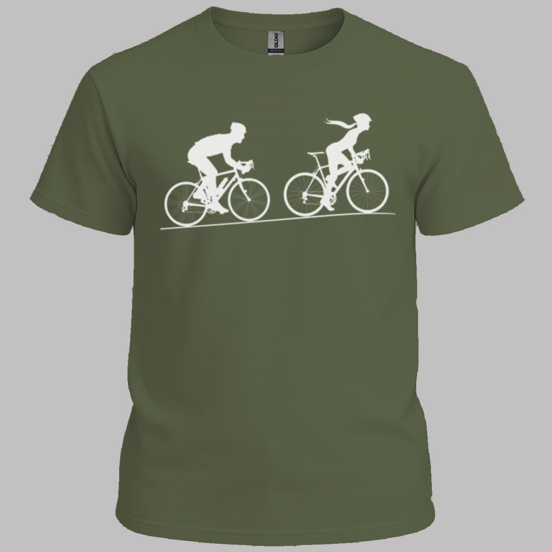 Achtervolging Hij (Wit) T‑Shirt