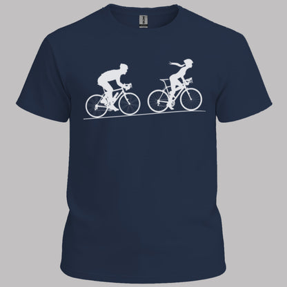Achtervolging Hij (Wit) T‑Shirt