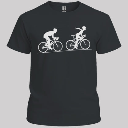 Achtervolging Hij (Wit) T‑Shirt