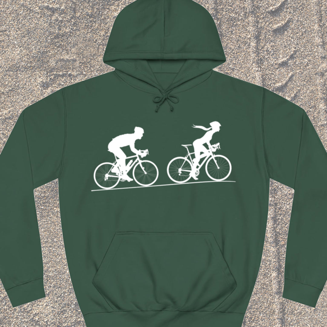 Achtervolging Hij (wit) Hoodie