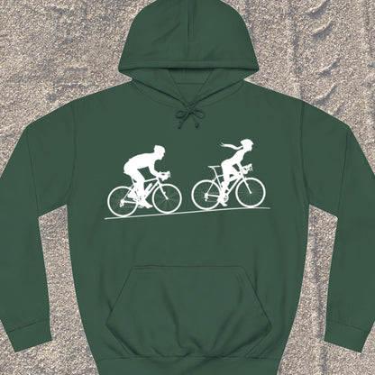 Achtervolging Hij (wit) Hoodie