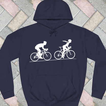 Achtervolging Hij (wit) Hoodie