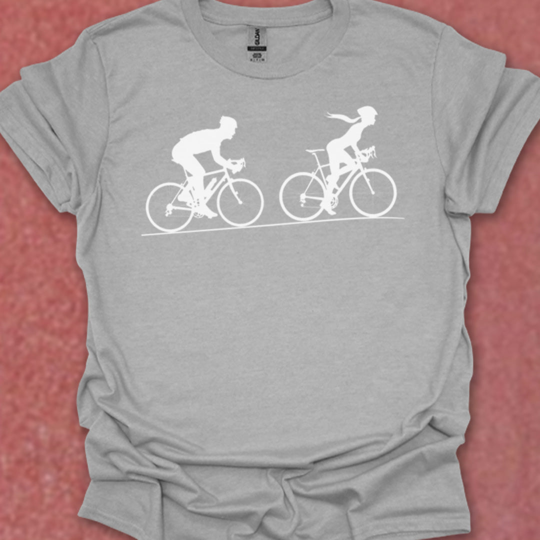 Achtervolging Hij (Wit) T‑Shirt