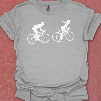 Achtervolging Hij (Wit) T‑Shirt