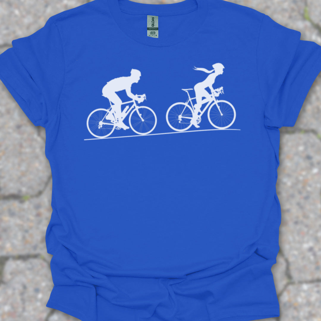 Achtervolging Hij (Wit) T‑Shirt