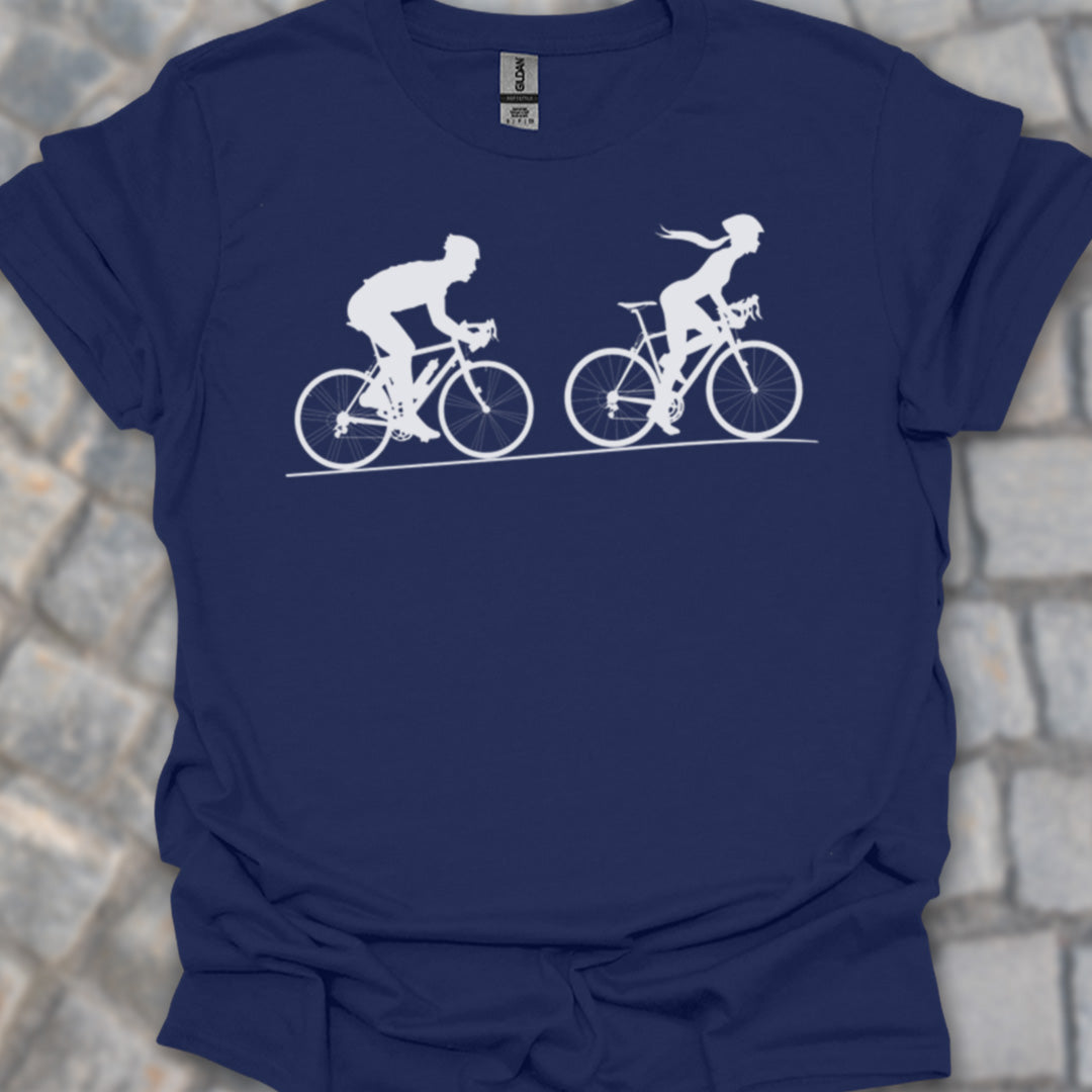 Achtervolging Hij (Wit) T‑Shirt