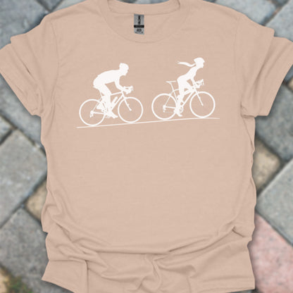 Achtervolging Hij (Wit) T‑Shirt