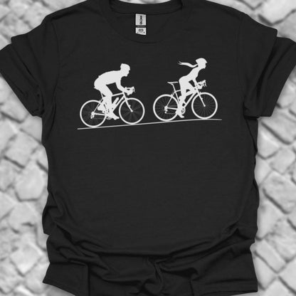 Achtervolging Hij (Wit) T‑Shirt