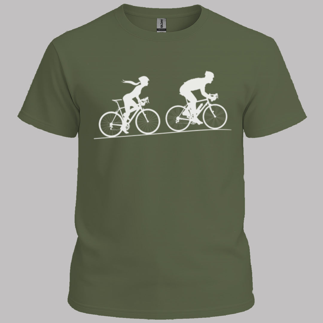 Achtervolging Zij (Wit) T‑Shirt