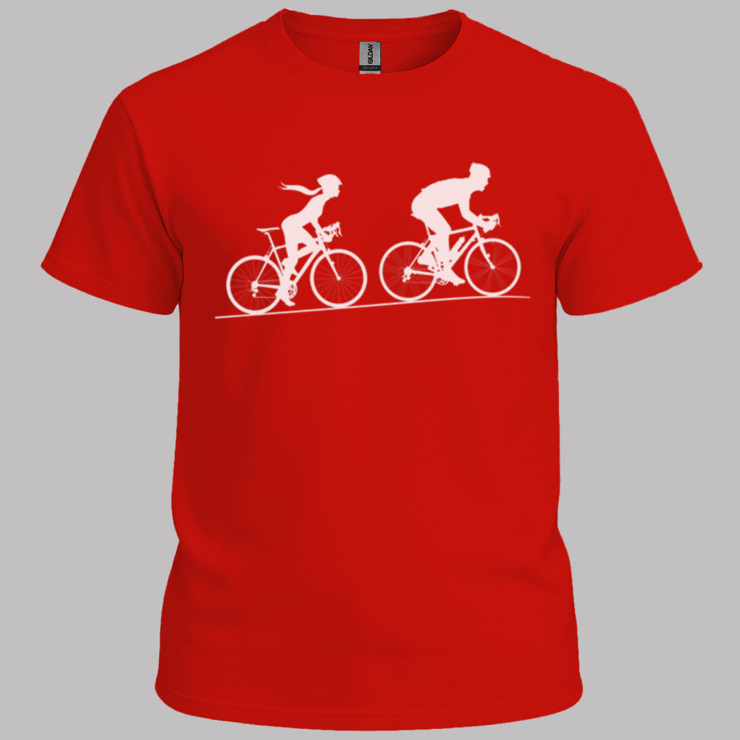 Achtervolging Zij (Wit) T‑Shirt