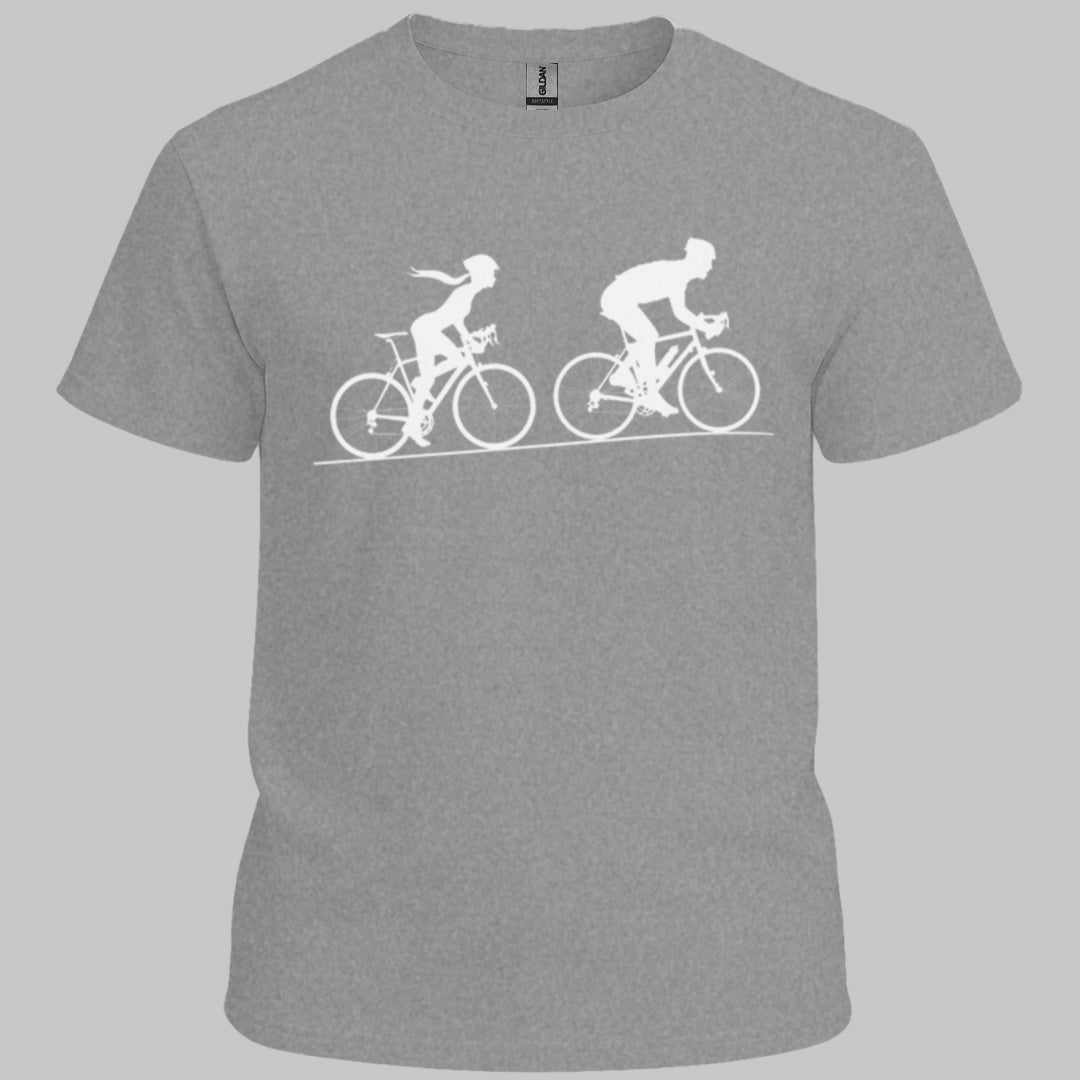 Achtervolging Zij (Wit) T‑Shirt