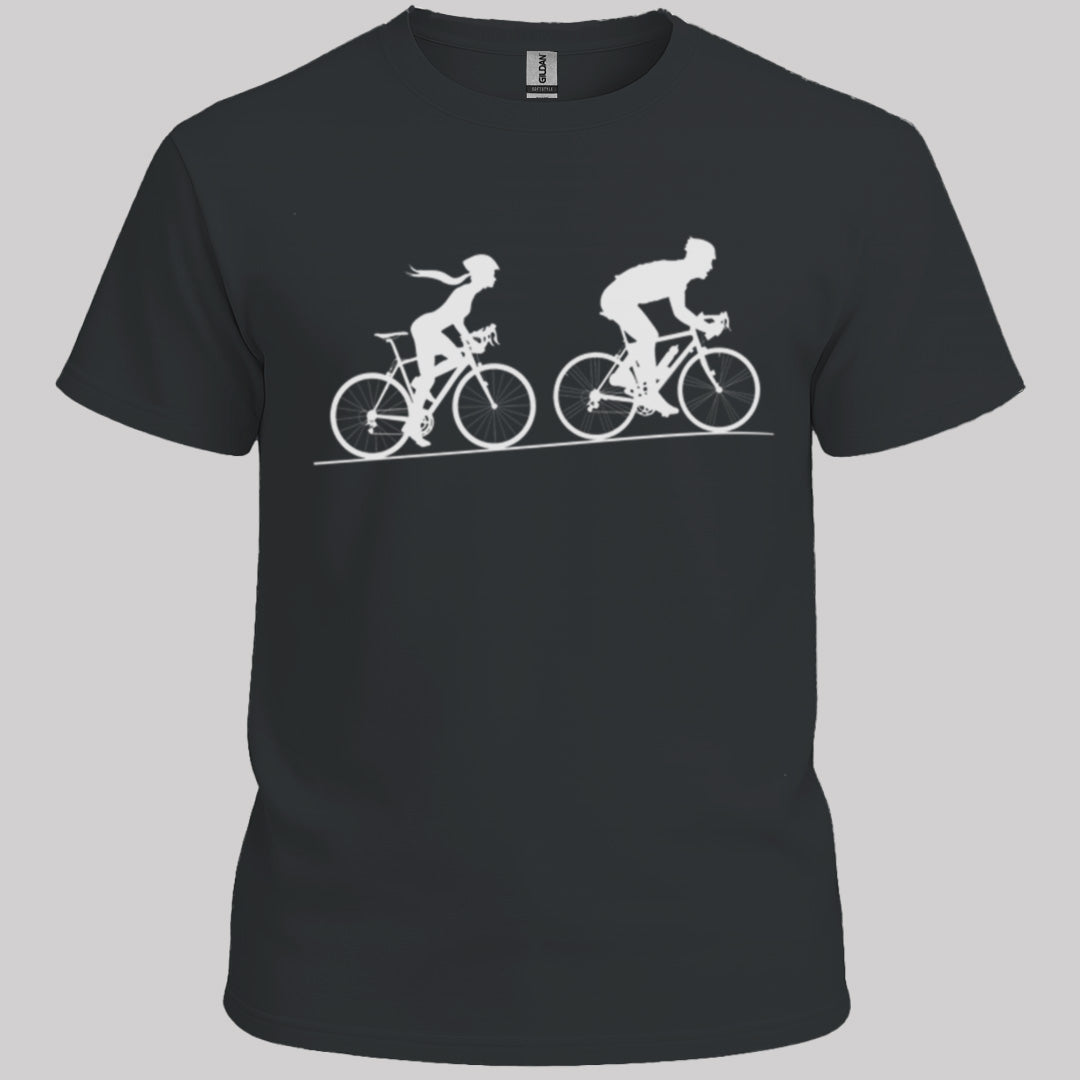 Achtervolging Zij (Wit) T‑Shirt