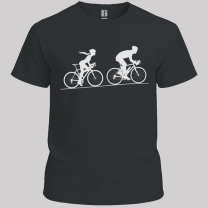 Achtervolging Zij (Wit) T‑Shirt