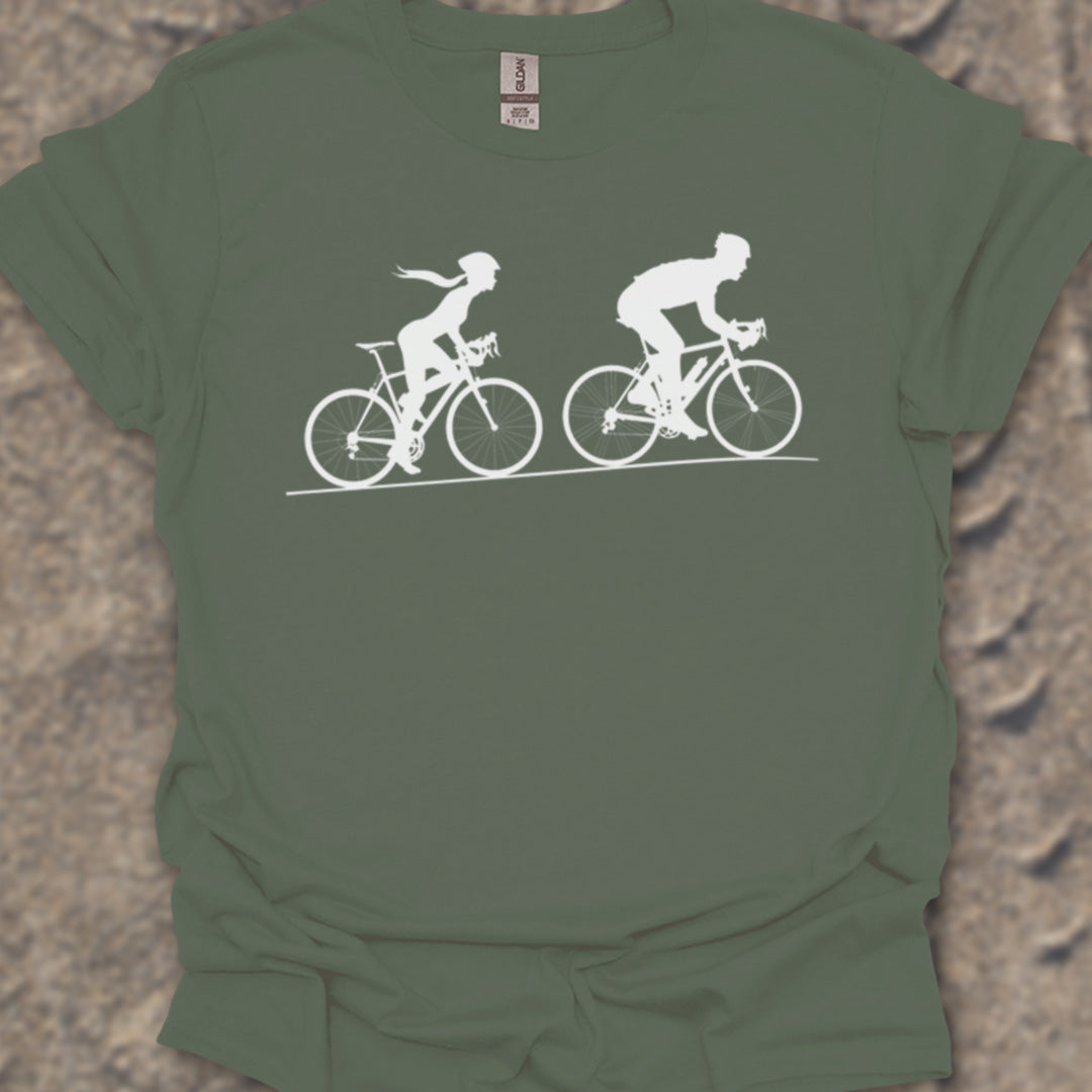 Achtervolging Zij (Wit) T‑Shirt