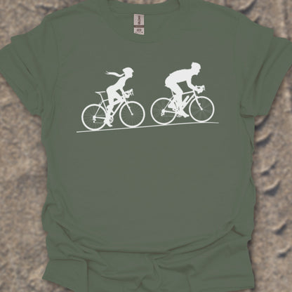 Achtervolging Zij (Wit) T‑Shirt