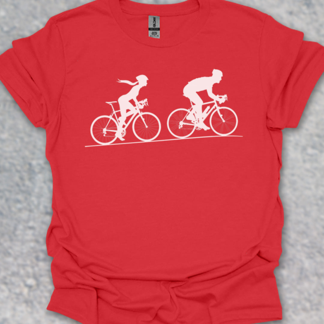 Achtervolging Zij (Wit) T‑Shirt