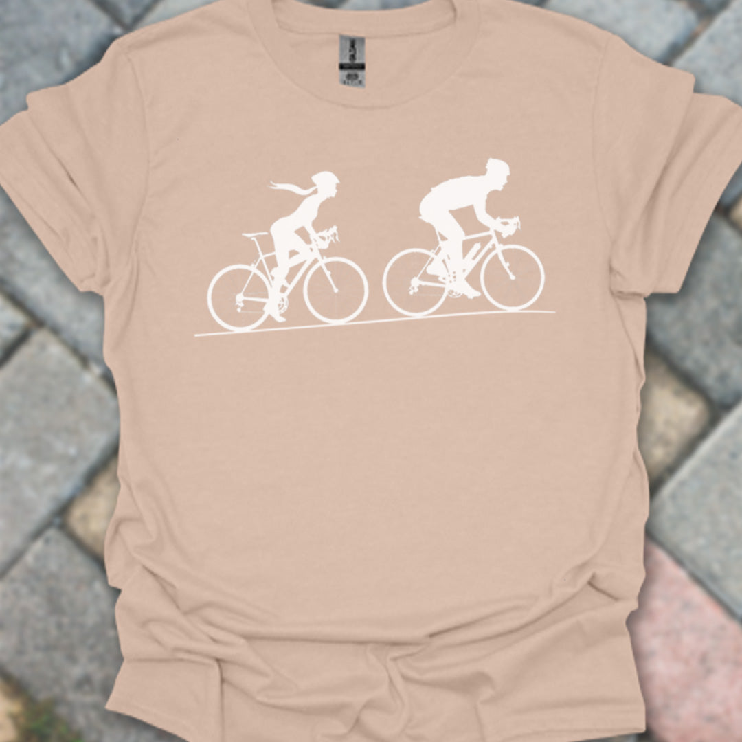 Achtervolging Zij (Wit) T‑Shirt