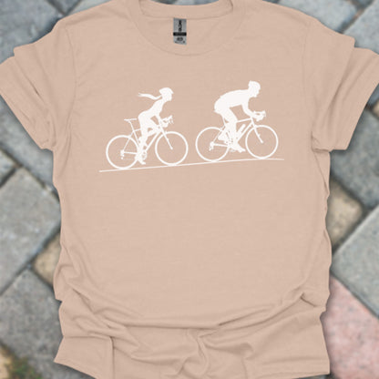 Achtervolging Zij (Wit) T‑Shirt