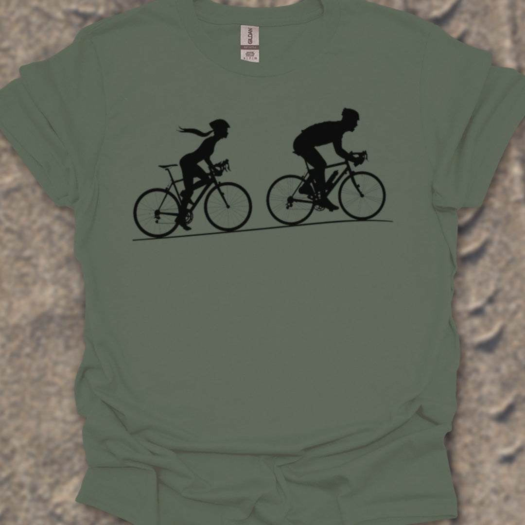 Achtervolging (Zij) Zwart T‑Shirt