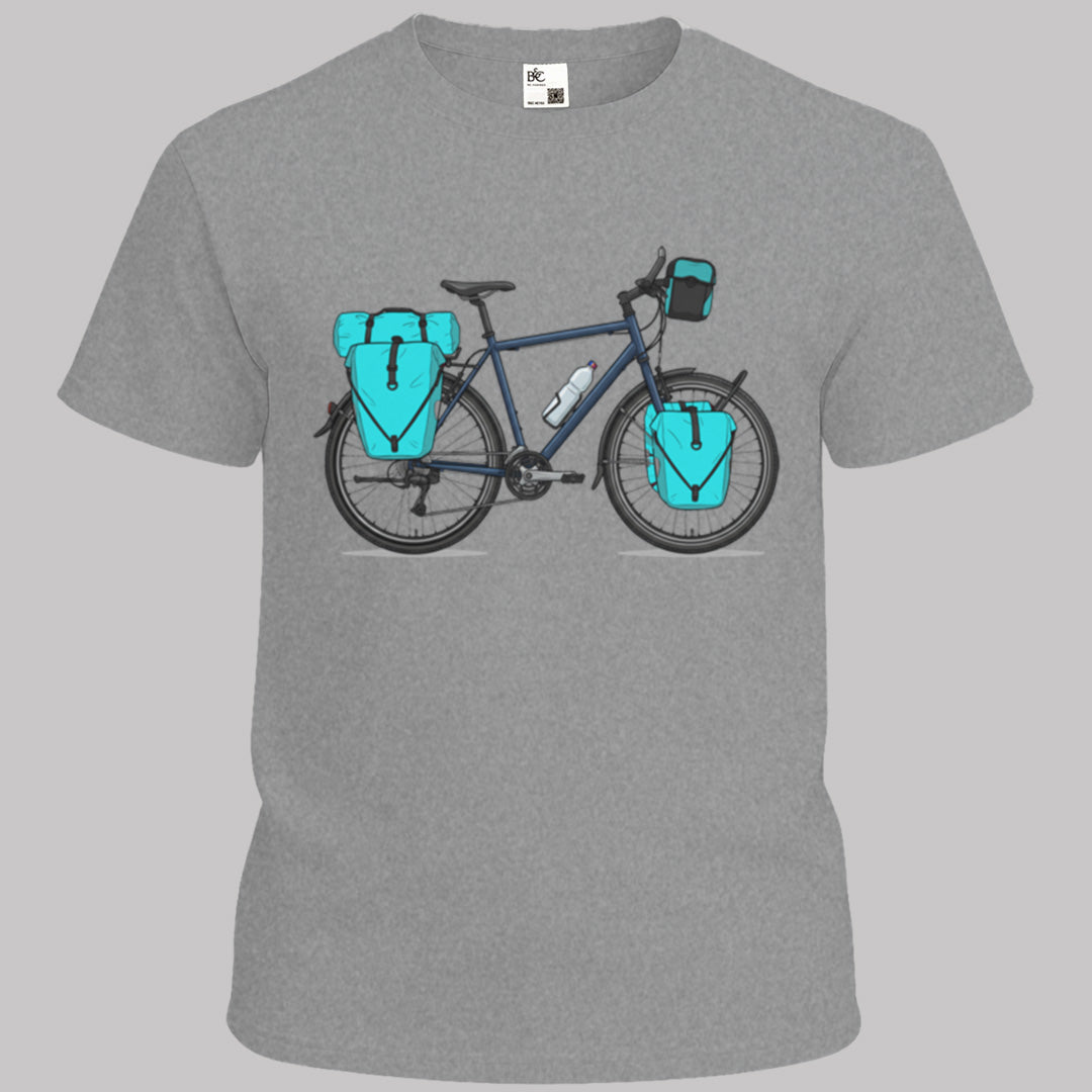 Fiets met tassen T-shirt