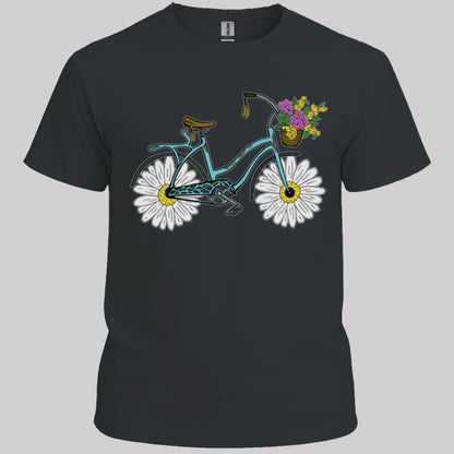 Fiets met madeliefwielen T‑Shirt