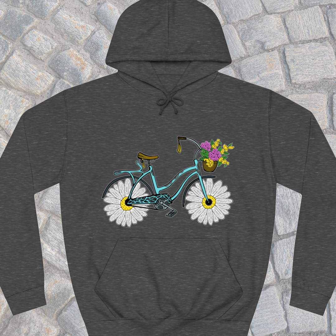 Fiets met madeliefwielen Hoodie