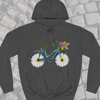 Fiets met madeliefwielen Hoodie