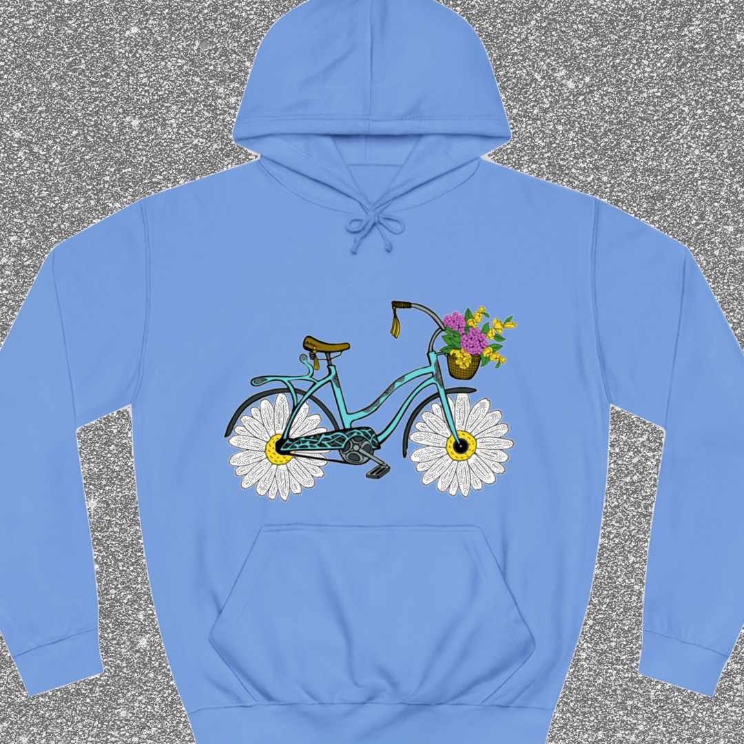 Fiets met madeliefwielen Hoodie