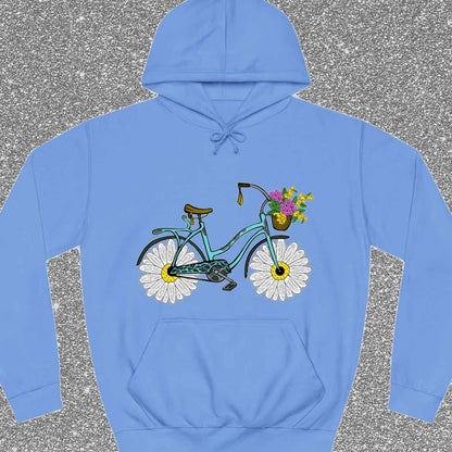 Fiets met madeliefwielen Hoodie