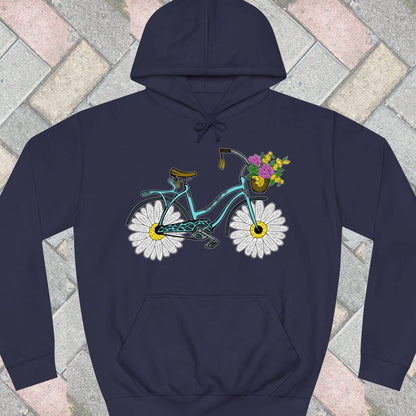 Fiets met madeliefwielen Hoodie
