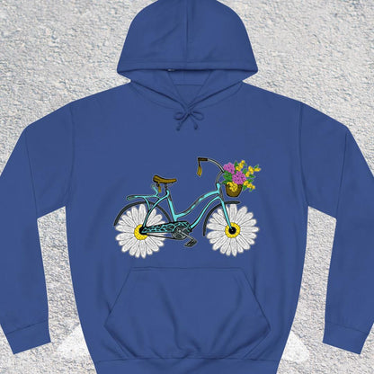 Fiets met madeliefwielen Hoodie