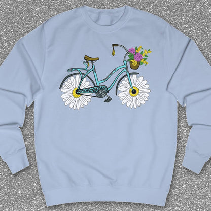 Fiets met madeliefwielen Sweater