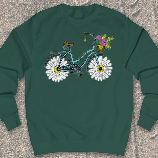 Fiets met madeliefwielen Sweater