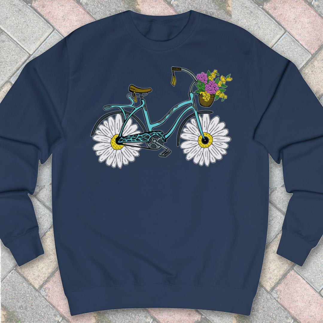 Fiets met madeliefwielen Sweater
