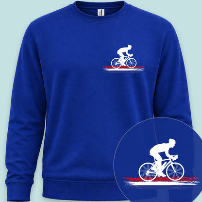 Wielrenner Nederlandse 3-kleur wit Sweater