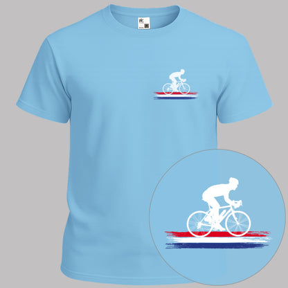 Wielrenner Nederlandse 3-kleur wit T‑Shirt