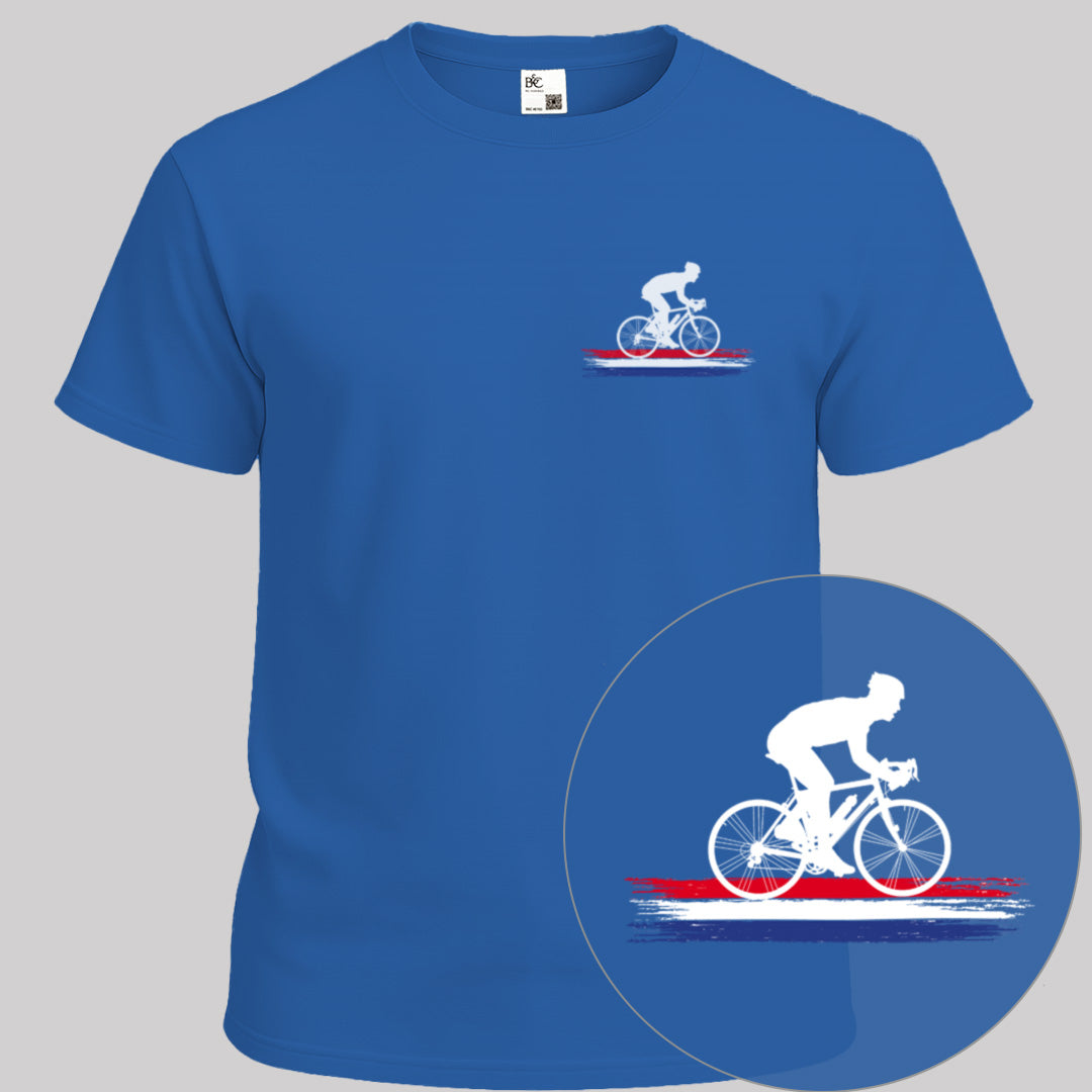 Wielrenner Nederlandse 3-kleur wit T‑Shirt