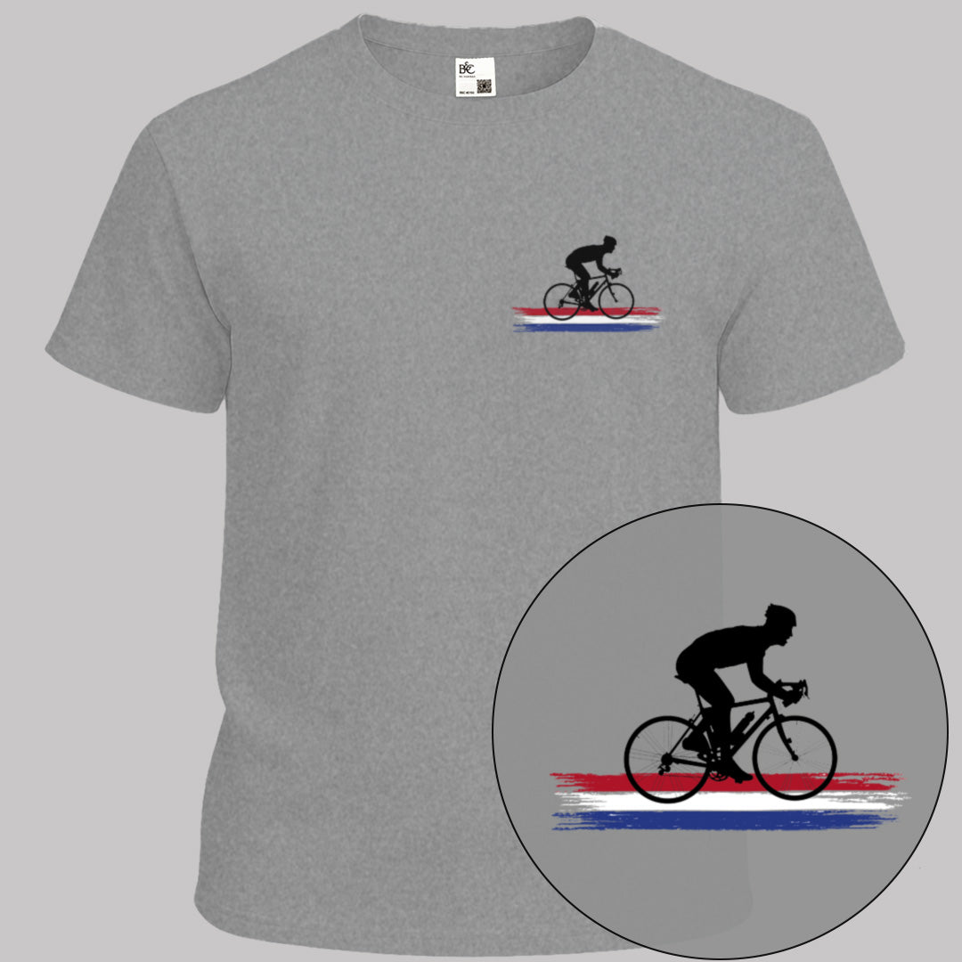 Wielrenner Nederlandse 3-kleur zwart T‑Shirt