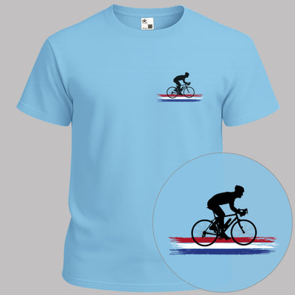 Wielrenner Nederlandse 3-kleur zwart T‑Shirt
