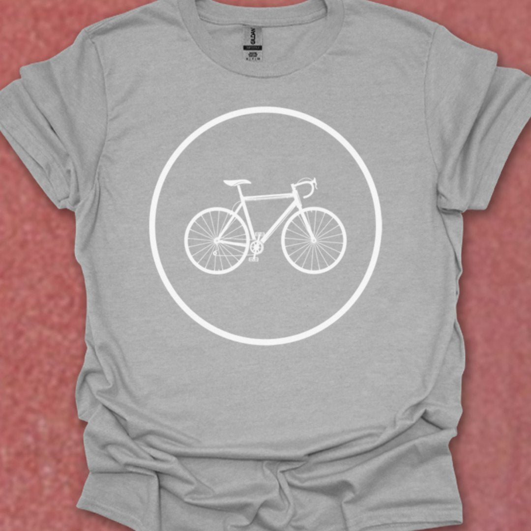 Racefietspad wit T‑Shirt